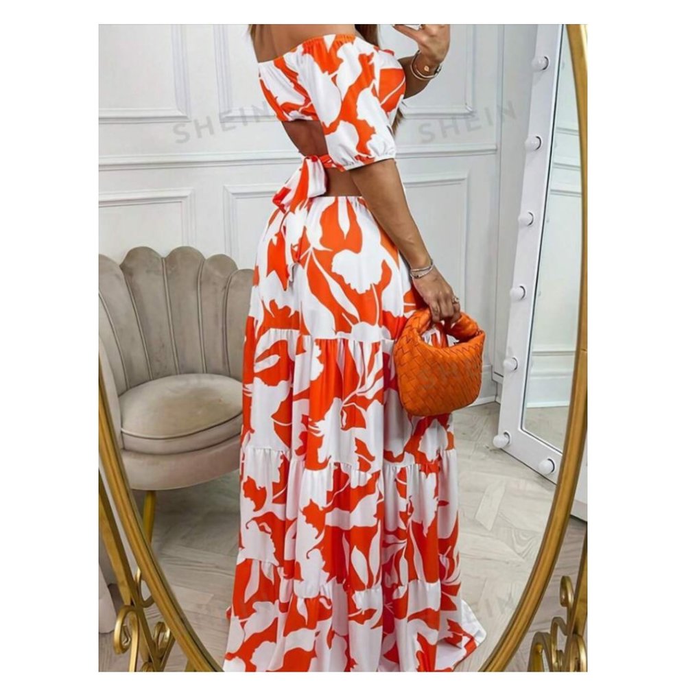 Off-The-Shoulder Cut-Out Sundress MEDIUM NIB